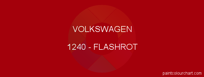 Volkswagen paint 1240 Flashrot
