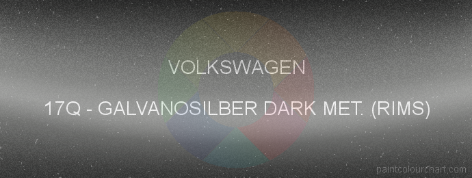 Volkswagen paint 17Q Galvanosilber Dark Met. (rims)
