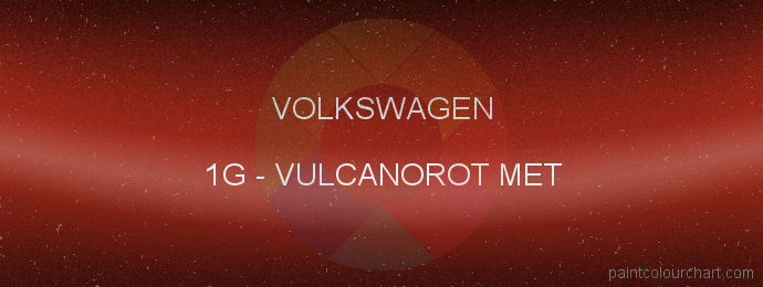 Volkswagen paint 1G Vulcanorot Met
