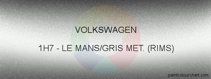 Volkswagen paint 1H7 Le Mans/gris Met. (rims)