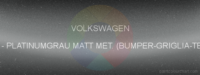Volkswagen paint 1RR Platinumgrau Matt Met. (bumper-griglia-tetto