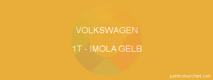 Volkswagen paint 1T Imola Gelb