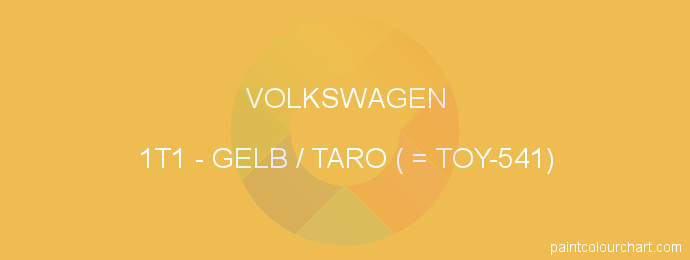 Volkswagen paint 1T1 Gelb / Taro ( = Toy-541)