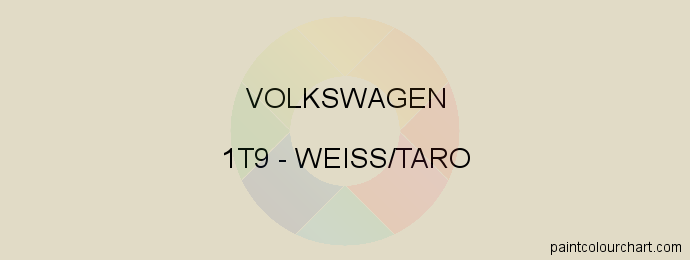 Volkswagen paint 1T9 Weiss/taro