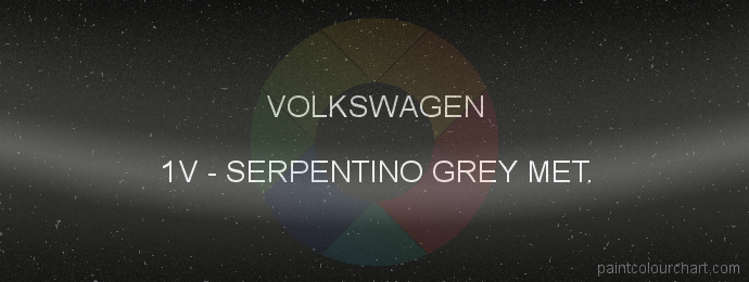 Volkswagen paint 1V Serpentino Grey Met.