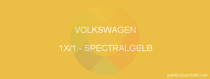 Volkswagen paint 1X/1 Spectralgelb