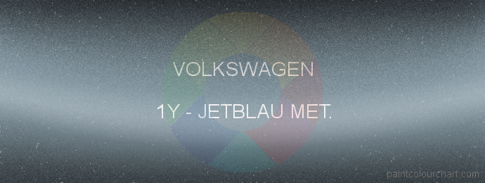 Volkswagen paint 1Y Jetblau Met.