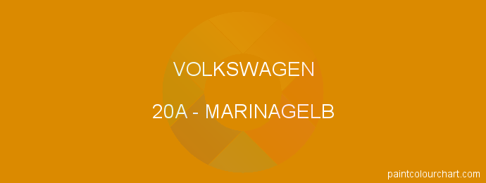 Volkswagen paint 20A Marinagelb