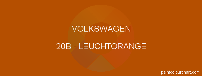 Volkswagen paint 20B Leuchtorange