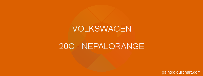 Volkswagen paint 20C Nepalorange