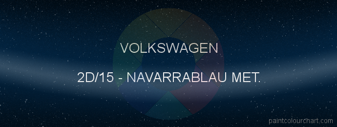Volkswagen paint 2D/15 Navarrablau Met.