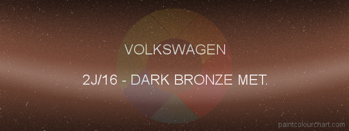 Volkswagen paint 2J/16 Dark Bronze Met.