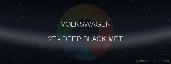 Volkswagen paint 2T Deep Black Met.