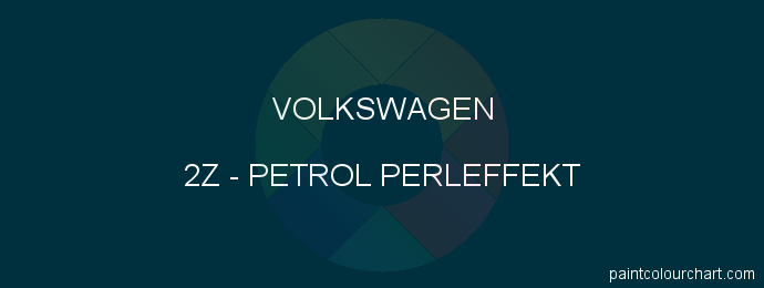 Volkswagen paint 2Z Petrol Perleffekt