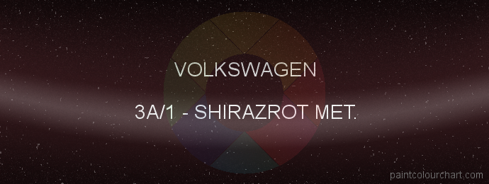 Volkswagen paint 3A/1 Shirazrot Met.