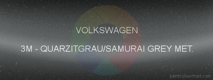 Volkswagen paint 3M Quarzitgrau/samurai Grey Met.