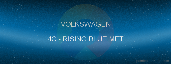 Volkswagen paint 4C Rising Blue Met.