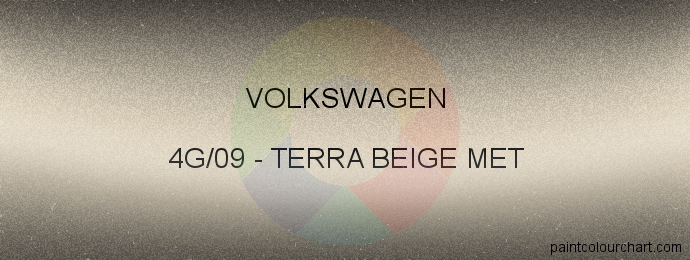 Volkswagen paint 4G/09 Terra Beige Met