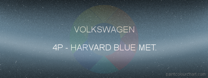 Volkswagen paint 4P Harvard Blue Met.