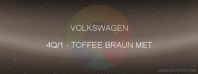 Volkswagen paint 4Q/1 Toffee Braun Met.