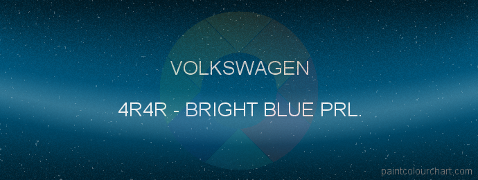 Volkswagen paint 4R4R Bright Blue Prl.