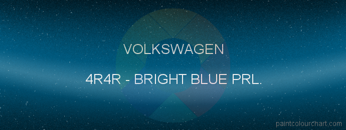 Volkswagen paint 4R4R Bright Blue Prl.