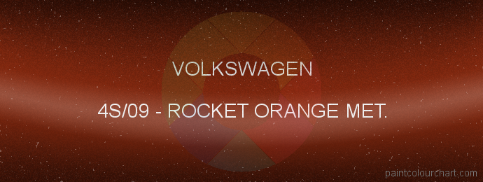 Volkswagen paint 4S/09 Rocket Orange Met.