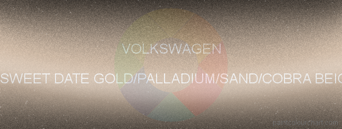 Volkswagen paint 4T/12 Sweet Date Gold/palladium/sand/cobra Beige Met