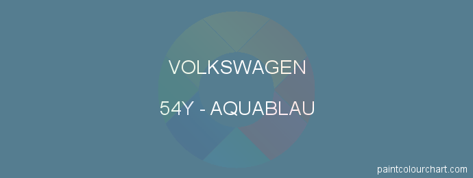 Volkswagen paint 54Y Aquablau