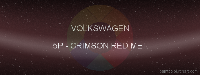 Volkswagen paint 5P Crimson Red Met.