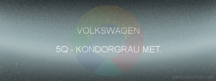Volkswagen paint 5Q Kondorgrau Met.