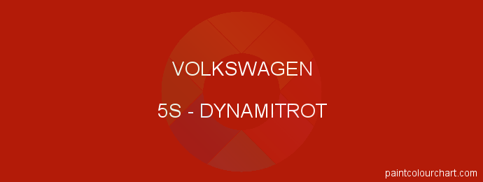 Volkswagen paint 5S Dynamitrot