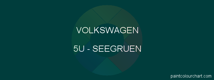 Volkswagen paint 5U Seegruen