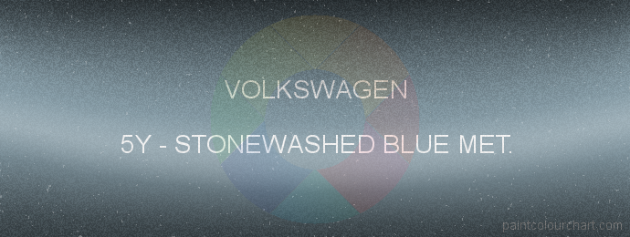 Volkswagen paint 5Y Stonewashed Blue Met.