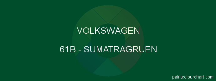 Volkswagen paint 61B Sumatragruen