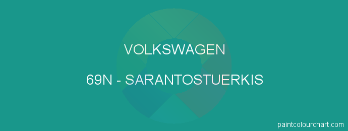 Volkswagen paint 69N Sarantostuerkis