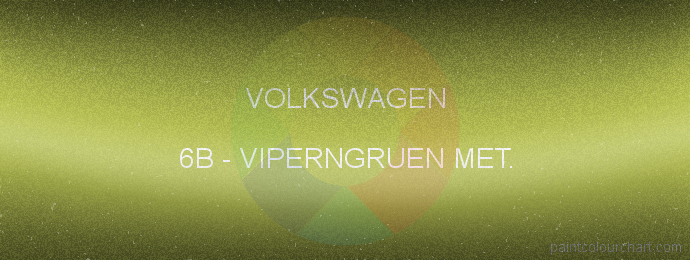 Volkswagen paint 6B Viperngruen Met.