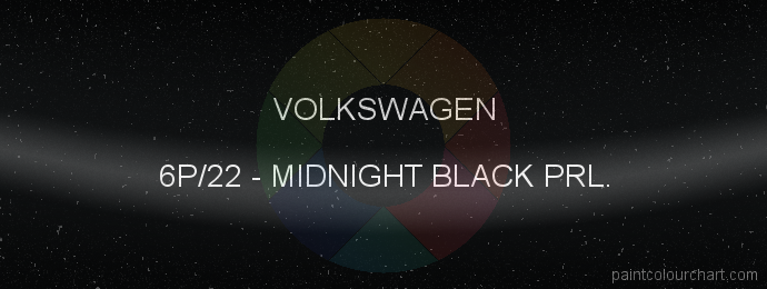 Volkswagen paint 6P/22 Midnight Black Prl.