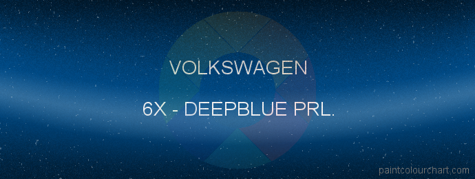 Volkswagen paint 6X Deepblue Prl.
