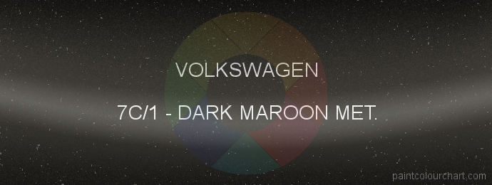 Volkswagen paint 7C/1 Dark Maroon Met.