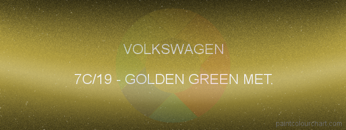 Volkswagen paint 7C/19 Golden Green Met.