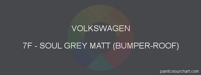 Volkswagen paint 7F Soul Grey Matt (bumper-roof)