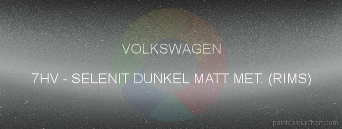 Volkswagen paint 7HV Selenit Dunkel Matt Met. (rims)