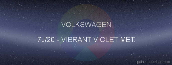 Volkswagen paint 7J/20 Vibrant Violet Met.