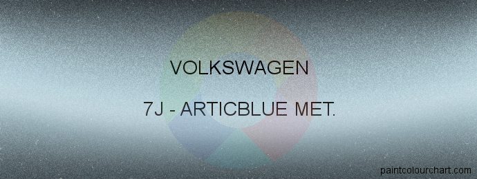 Volkswagen paint 7J Articblue Met.