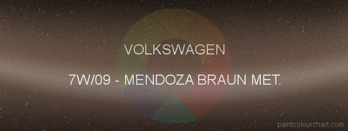 Volkswagen paint 7W/09 Mendoza Braun Met.