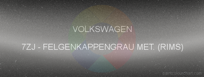 Volkswagen paint 7ZJ Felgenkappengrau Met. (rims)