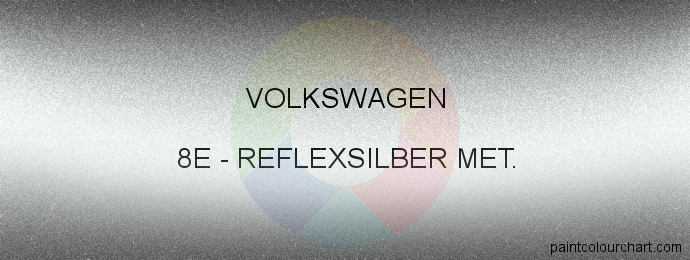 Volkswagen paint 8E Reflexsilber Met.
