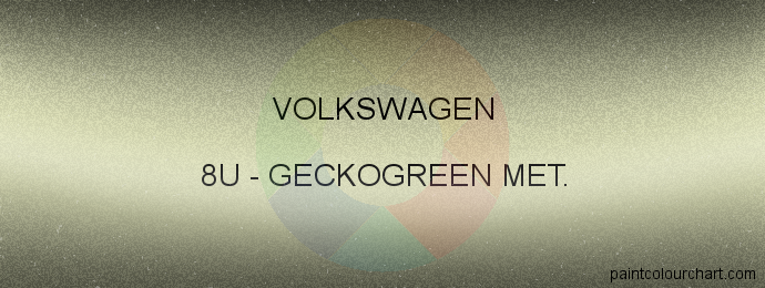 Volkswagen paint 8U Geckogreen Met.