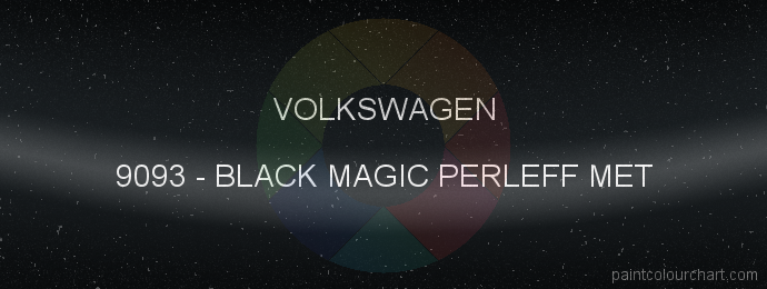 Volkswagen paint 9093 Black Magic Perleff Met